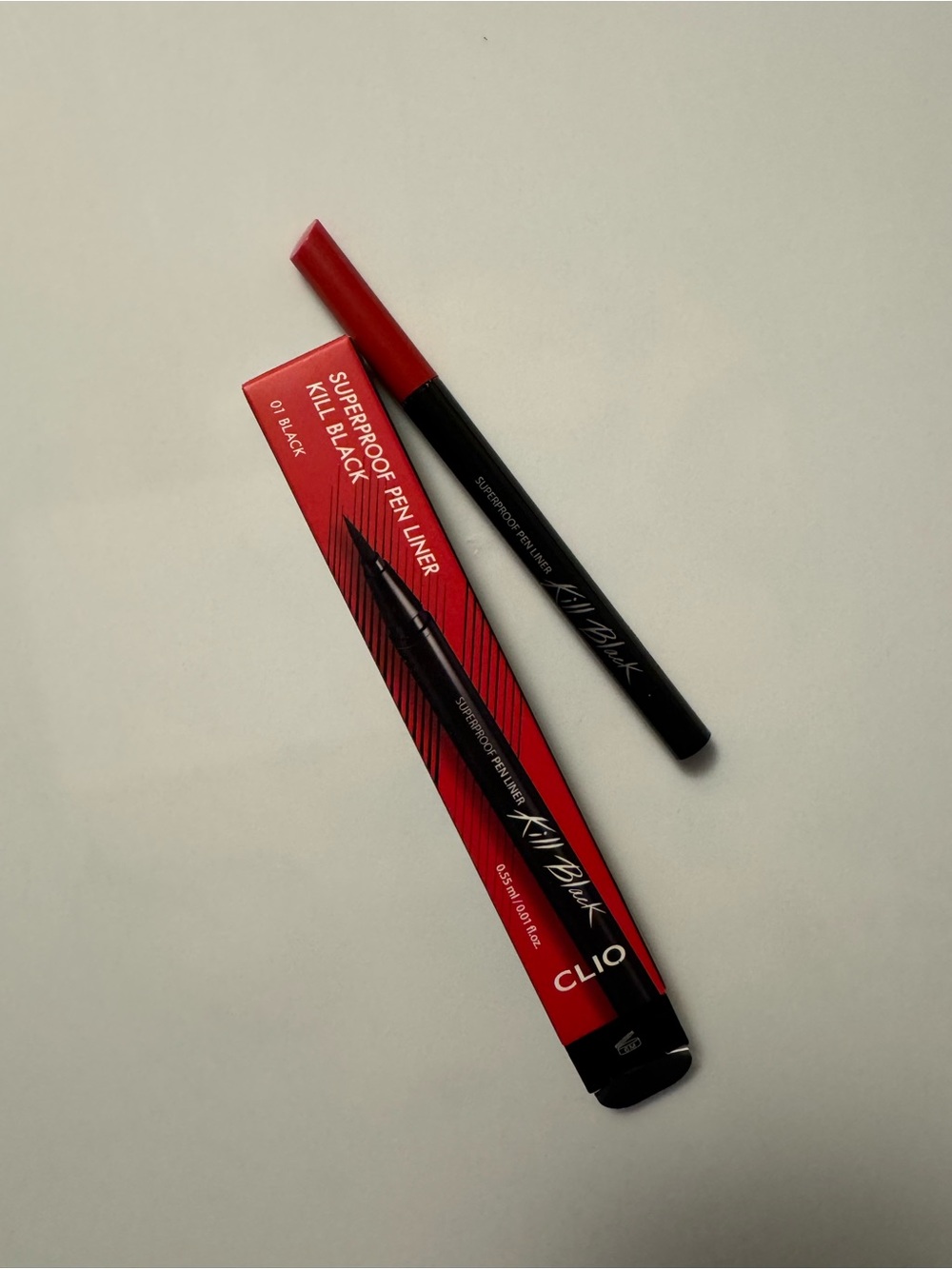 Clio Superproof Pen Liner in Shade 01 Black Kill Black Korean Beauty